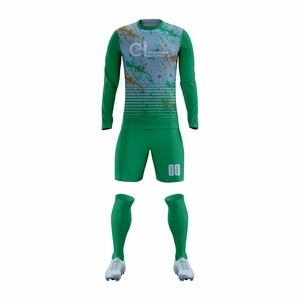 <b>Elite</b> Soccer Uniform Set Breathable Lightweight 100% Polyester Football Jersey Heat-Transfer Printed Custom Team Name Matching - Product Image 1