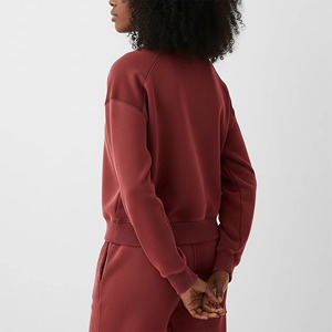 Sweat-shirts pour femmes en gros : Sweat-shirts et sweats à capuche élégants en molleton bouclette, sweats à capuche oversize à col rond pour femmes, tendance - Product Image 2