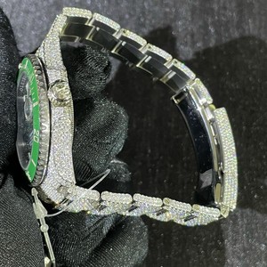 Relojes de Hip Hop Clásicos Unisex, Hechos a Mano, con Joyas de Belleza, Diamantes Moissanite VVS1, Acero Inoxidable, Resistentes al Agua 100 Bar - Product Image 2