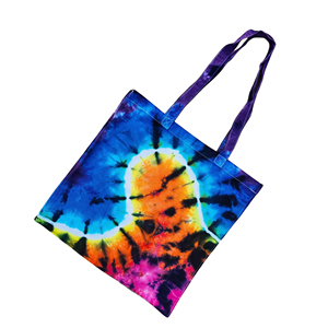 New Quality Heavy Cotton Canvas Shopping Tie Dye Tote <b>Bags</b> With Closure Comfortable Custom Logo And Size - Product Image 3