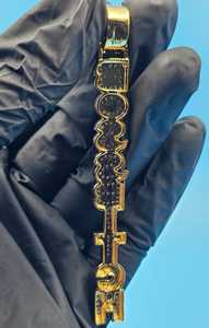 จี้ตัวอักษรแนวตั้งแบบกำหนดเอง ประดับเพชรเต็มตัว จี้เงินแท้ 925 สไตล์ฮิปฮอป จี้แร็ปเปอร์ จี้แบบเต็มตัว เหมาะสำหรับเป็นของขวัญ - Product Image 2