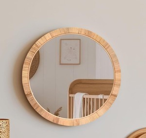 Boho Handmade Rattan <b>Round</b> Wall <b>Mirror</b> Decorative Woven Frame Vanity <b>Mirror</b> for Bedroom <b>Bathroom</b> Living Room from Vietnam - Product Image 3