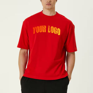 Camiseta Oversize Personalizada con Estampado para Streetwear, Transpirable, para Verano, Hombros Caídos, Proveedor Mayorista - Product Image 1