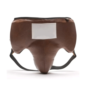 Leather & PU <b>Dummy</b> Groin Guard for Men Boxing Protection Custom Logo Adjustable Elasticity Spring Sports - Product Image 5