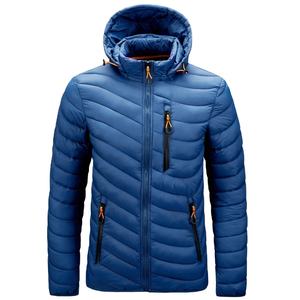 Veste d'hiver rembourrée en duvet avec capuche, légère et chaude, en nylon, pour homme, avec logo personnalisé, pour l'extérieur, 2025 - Product Image 1