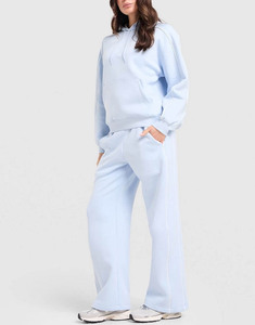 Nuevo Diseño, Sudadera con Capucha y Pantalones Deportivos Anchos con Ribete, Conjunto Deportivo de 2 Piezas para Mujer, Ropa Deportiva Transpirable - Product Image 4
