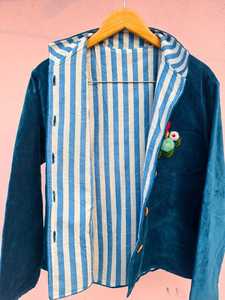Hand Embroidered Velvet Suzani Jacket <b>Boho</b> Floral Winter Coat Velvet Suzani Jacket - Product Image 2