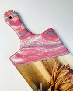 Tabla de Cortar de Madera de Acacia y Resina con Logotipo Personalizado al por Mayor para Uso en la Cocina del Hogar, Regalo, Tabla Grande para Cortar Alimentos, Queso y Pizza - Product Image 2