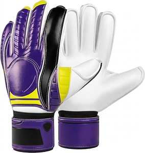 White Color Latex Made Non-Slip High Quality Unisex Soccer Goalkeeper <b>Gloves</b> Pull on Closure Roll Finger Design Sports Training - Product Image 2