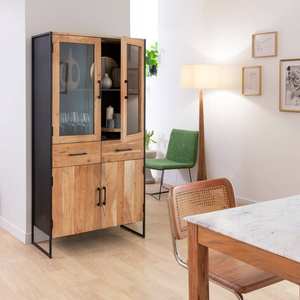 Vitrina Vandana Optima Altis de madera de acacia y metal - Product Image 2