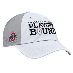 Wholesale Customization Unisex White/Gray Ohio State Buckeyes 2025 College <b>Football</b> Playoff Club Adjustable Hat - Product Image 1