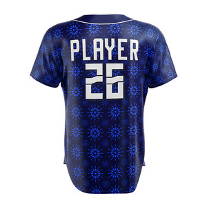 Camiseta de Softbol Personalizada para Mujer, Uniforme de Equipo con Botones, Sublimación, Nombre, Número y Logotipo Personalizados, Ropa Deportiva Transpirable - Product Image 5