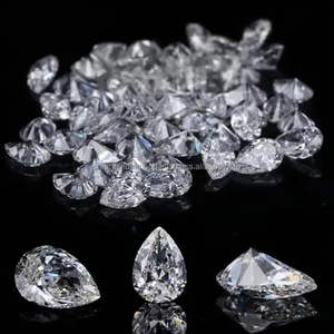 เพชรที่โตจากห้องแล็บ0.116ct เพชรลูกแพร์ขนาดเล็ก VS1สุกใส0.135ct hpht/cvd GIA เครื่องประดับเพชรแบบหลวมขายส่ง - Product Image 4