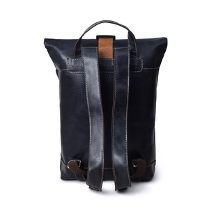 Genuine <b>Leather</b> <b>Large</b> Capacity Trendy <b>Backpack</b> Durable Premium Bag for Men and Women - Product Image 3