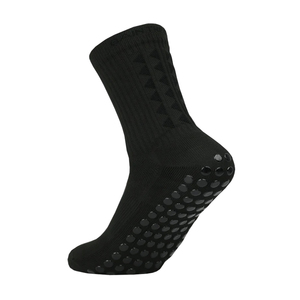 Men's High Quality Anti Slip Grip Cotton Sports <b>Socks</b> <b>Black</b> Color Breathable Custom Men's Soccer Football <b>Socks</b> - Product Image 5