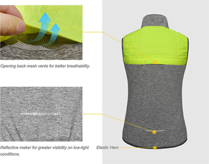Chaleco de Golf para Mujer, Cálido, Ligero, Informal, para Actividades al Aire Libre, Chaqueta sin Mangas, para Senderismo, Viajes, Correr - Product Image 5