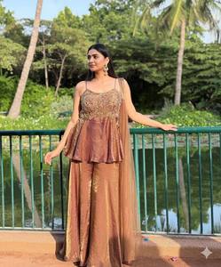 <b>Women</b> Traditional ZIMMY Embroidered Anarkali <b>Suit</b> Set Floor-Length <b>Wedding</b> Wear India Pakistan Style Regular Fit - Product Image 2