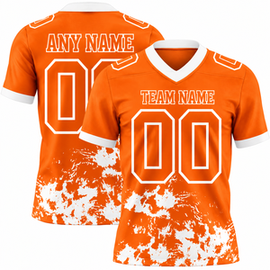 เสื้อฟุตบอลอเมริกันสั่งทำพิเศษ ระบายอากาศได้ดี พิมพ์ลายแบบซับลิเมชั่น ชุดยูนิฟอร์มเต็มตัว โลโก้ด้านหน้า แขนสั้น แบบเบสบอล - Product Image 6