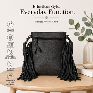 Handcrafted Hair On Cowhide Leather Western Fringe Shoulder Bag Genuine Leather Cowgirl <b>Purse</b> Vintage Everyday Travel Handbag - Product Image 2