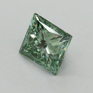 Diamante verde intenso de corte princesa cultivado en laboratorio, certificado por IGI, diamante verde suelto para anillo de compromiso personalizado de 1 a 5 quilates VVS VS - Product Image 3