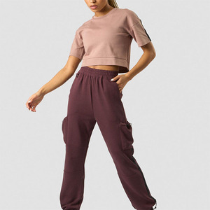 Tenue d'été pour filles, tissu léger, design moderne, vêtements décontractés pour tous les jours, look simple, t-shirts courts pour femmes - Product Image 5