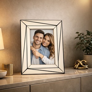 Vintage Distressed Wooden Photo <b>Frame</b> with Farmhouse Style Finish for Rustic Home Decoration - Product Image 1