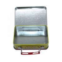 Boîte rectangulaire en métal pour valise de luxe en étain pour bonbons à la menthe emballage de chocolat