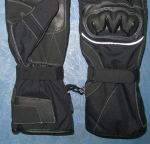 Gants de moto en cuir Kadia, gants de sport d'extérieur, imperméables, antidérapants, protection hivernale, avec protection rigide pour les articulations. - Product Image 6