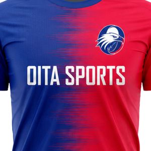 ชุดเสื้อฟุตบอลสีแดงน้ำเงินแบบซับลิเมชั่นพร้อมกางเกงขาสั้น ชุดยูนิฟอร์มฟุตบอลชาย แขนสั้น ชุดกีฬาสำหรับทีม ชุดแข่งขัน ชุดฝึกซ้อมกีฬา - Product Image 6
