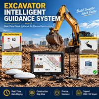 Système de nivellement pour excavatrice amphibie avec affichage LED, GNSS RTK, système de contrôle intelligent 3D, pièces de diagnostic pour engins de construction