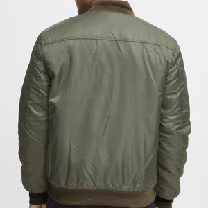 Mens Casual Bomber <b>Jacket</b> Solid Color Zipper <b>Pilot</b> Style Flight <b>Jacket</b> with Pockets - Product Image 6