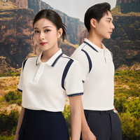 Uniforme Polo T-Shirt 210g Premium Cotton Poly pour Hommes Femmes Résistant aux Plis Bloc de Couleur Aisselle Logo Personnalisé et Livraison Rapide