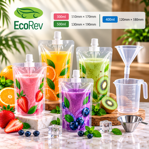 Food grade spout <b>pouch</b> <b>Laminated</b> PET PE <b>pouch</b> Digital printing beverage <b>pouch</b> Juice smoothie packaging bag - Product Image 2