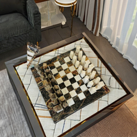 Table d'échecs moderne en marbre pour la maison, le bureau, la chambre à coucher, le salon, la chambre d'amis, les fêtes de baptême, Diwali, les mariages, les occasions de sympathie, les anniversaires, le Ramadan