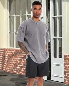 Oversized <b>Tshirts</b> for Men Short Sleeve Vintage Washed Basic Loose Tees 2026 - Product Image 2