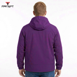 Chaqueta Deportiva Cortavientos Transpirable de Color Sólido, Nuevo Diseño, Impermeable, con Cuello Alto de Lona para Hombre - Product Image 2