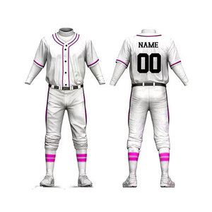 Tenue de baseball de haute qualité avec impression numérique, équipement sportif de niveau compétitif, kit personnalisé avec logo imprimé, tenue de baseball - Product Image 2