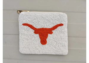 Handmade Beaded Coin <b>Purse</b> Mini Zipper Closure Butterflies Pattern Unisex Creative Style - Product Image 5