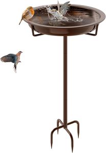 Bebedero para pájaros de metal con etiqueta privada para decoración de jardín exterior y actividades de bebederos para pájaros, comodidad diaria por la mañana - Product Image 6
