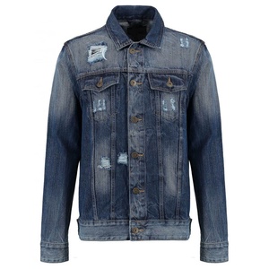 Custom Design Wholesale Street Wear Fashion Breathable High Quality Vintage 100% Cotton Embroidered Spring <b>Men</b> <b>Denim</b> <b>Jacket</b> - Product Image 4