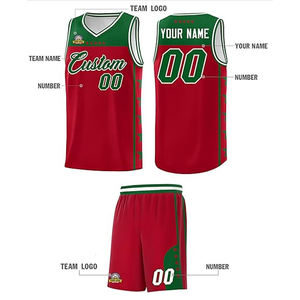 Ensemble de maillots et shorts de basket-ball personnalisés, logo de l'équipe, nom, numéro, impression numérique, 100% polyester, vêtements sur mesure - Product Image 2