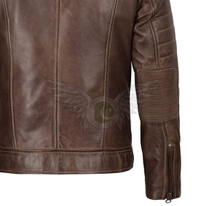 Premium Quality <b>Men</b> <b>Leather</b> <b>Jacket</b> Fashion Slim Fit Casual Streetwear and Outdoor Wear Elegant Style Fashion <b>Leather</b> <b>Jacket</b> - Product Image 5