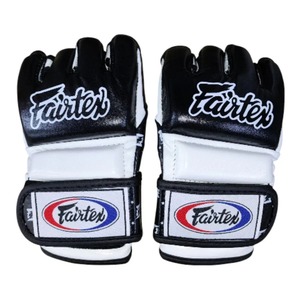 Gants de MMA professionnels Fairtex imprimés, demi-doigts, en cuir, pour entraînement d'arts martiaux, kickboxing et MMA. - Product Image 6