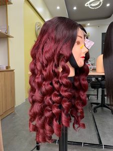 Perruque Lace Front en Cheveux Humains Vierges Remy à Cuticules Alignées pour Femmes Noires, Personnalisable, Colorée, Densité 180% - Product Image 5