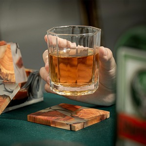 Sous-verres en résine et bois écologiques les plus vendus – Beauté naturelle classique rencontre protection moderne – Faits à la main, légers, en gros - Product Image 5