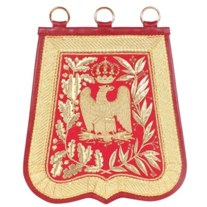 Écusson tissé personnalisé en feutre non tissé à coudre, style patch en tissu, ornement héraldique, insignes de sabretache de cavalerie légère supérieure - Product Image 3