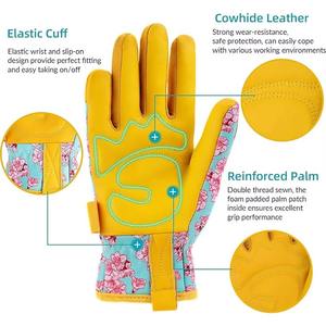 Gants pour femmes résistants aux éclairs, anti-crevaison, anti-vibration, imperméables, en cuir, compatibles avec les écrans tactiles, protection UV, avec cordon de serrage - Product Image 4
