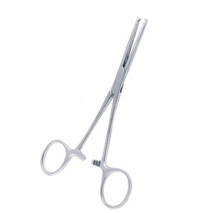 Pinzas Quirúrgicas Kocher de 140 mm Curvas 312-318-140, Juego de Instrumentos de Acero Inoxidable, Manual para Agarrar y Sujetar Tejidos de Forma Segura - Product Image 1