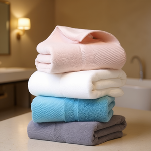 Toalla de Algodón Suave y Absorbente de 24x48 Pulgadas, 300 GM, para Baño de Hotel - Product Image 2