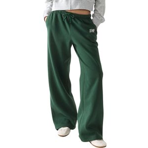 Pantalones Deportivos de Pierna Ancha para Mujer, Corte Holgado, Cintura Alta, Suaves y Cómodos, Casuales, Atléticos, con Cordón en la Cintura, Personalizados OEM ODM - Product Image 1